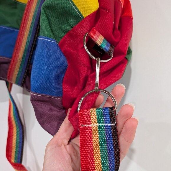 Rainbow Duffle Bag with Removable Strap VINTAGE - Picture 2 of 4